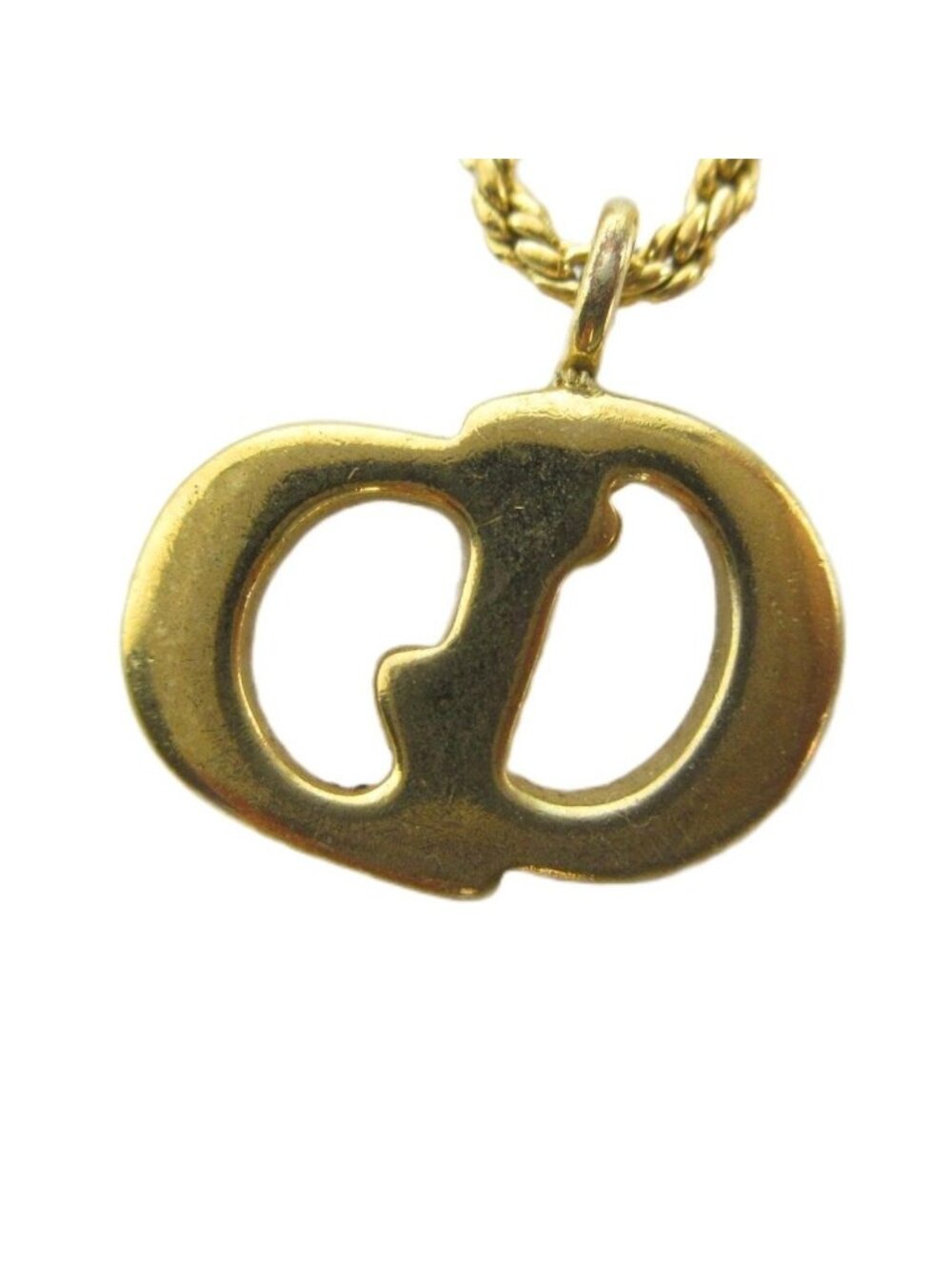Dior Necklace Pendant Logo Gold - Picture 2 of 6